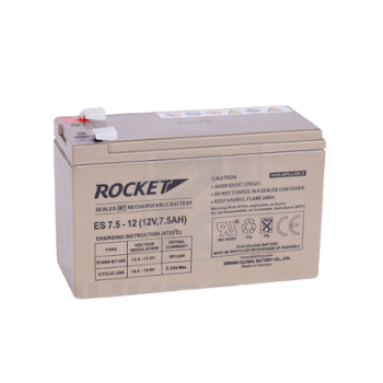 Ắc quy Rocket ES7.5-12 (12V-7.5Ah)