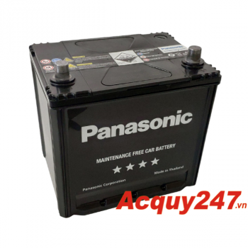 Ắc quy Panasonic 65Ah N - 80D23L-BA vỏ đen