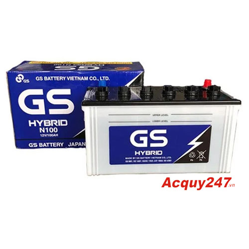 ắc quy nước GS Hybrid N100 100AH