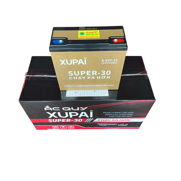 ắc quy xupai 12V 20AH sản xuất Việt Nam