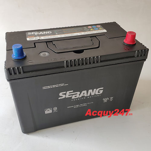 Ắc quy sebang 12v 90ah nx120-7L